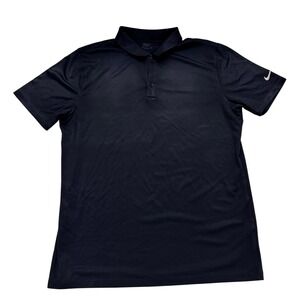 Nike Golf Dri Fit Standard Fit Mens Black Polo Shirt Large